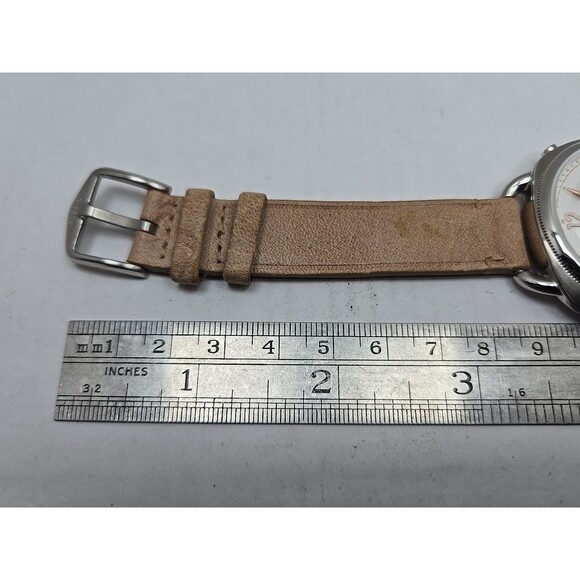 Fossil Q Hybrid Womens Silver White Dial Tan Leather Smartwatch New Battery - Picture 9 of 12